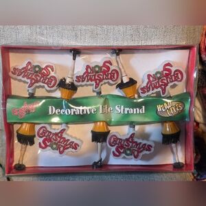 New NECA Head Lites A CHRISTMAS STORY Decorative Strand 10 Leg Lamps & words